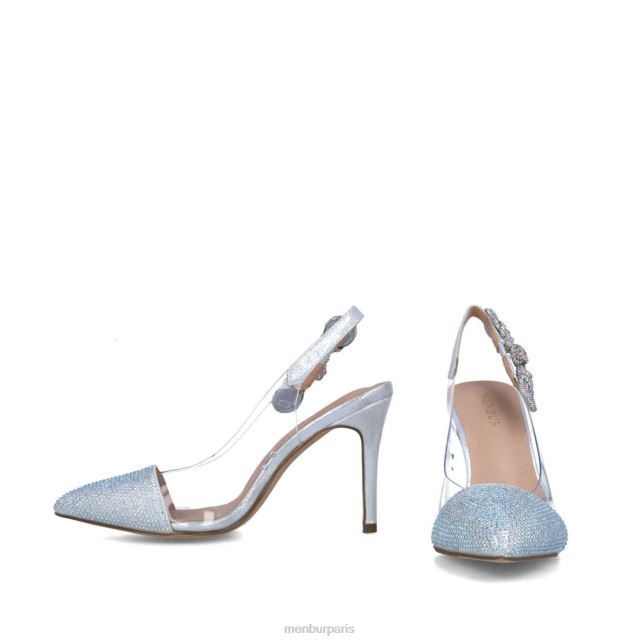 Menbur femmes Persée DVZ865577 talons moyens et bas argent