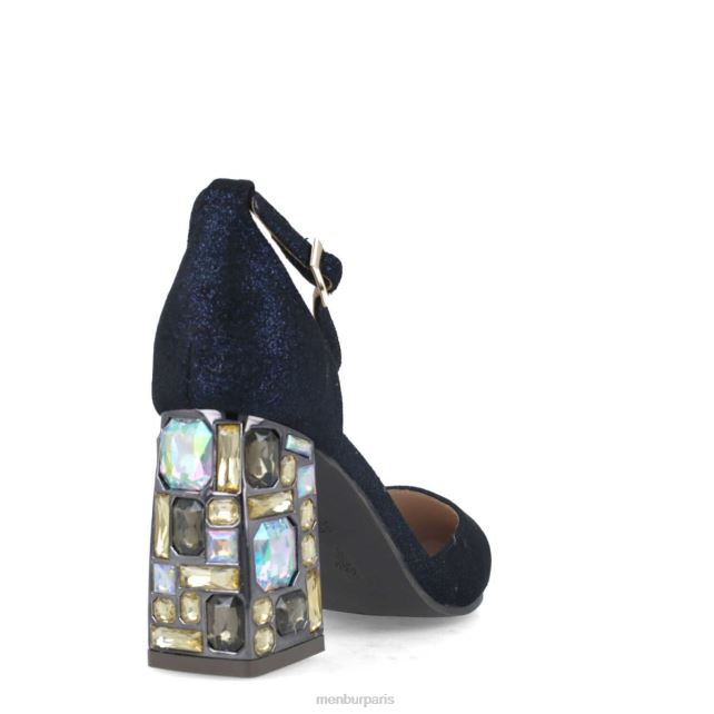 Menbur femmes Pietersita DVZ865704 talons moyens et bas bleu foncé