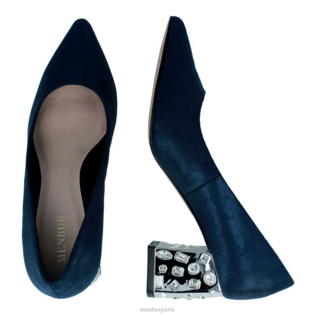 Menbur femmes Tarcento DVZ862132 talons moyens et bas bleu foncé
