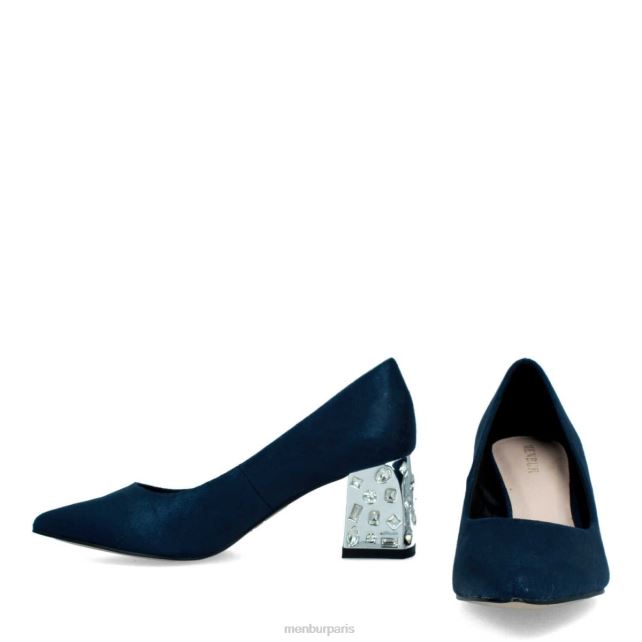 Menbur femmes Tarcento DVZ862132 talons moyens et bas bleu foncé