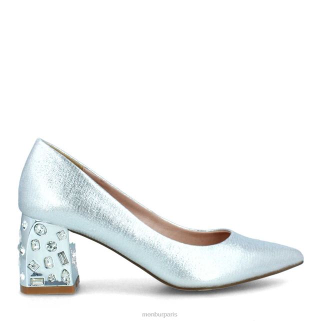 Menbur femmes Tarcento DVZ862198 talons moyens et bas argent