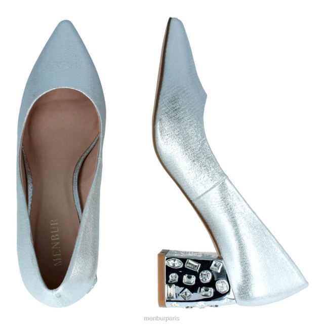 Menbur femmes Tarcento DVZ862198 talons moyens et bas argent