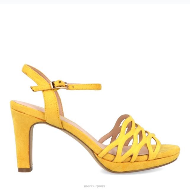 Menbur femmes Trente DVZ861705 talons moyens et bas jaune