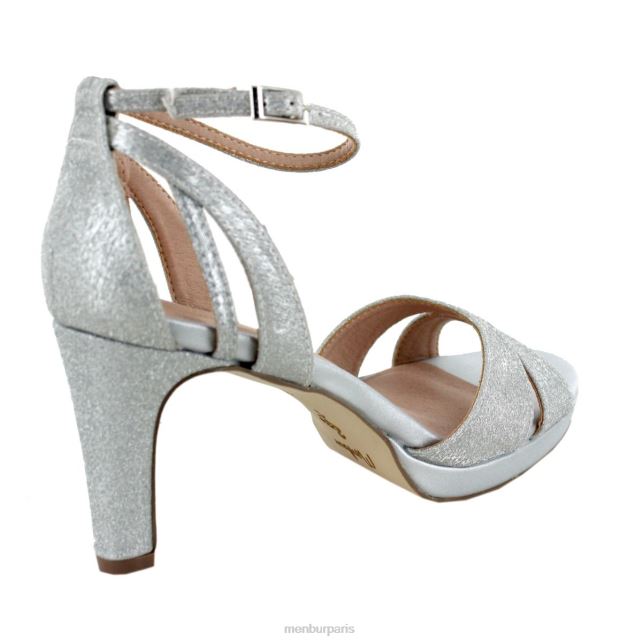 Menbur femmes Villarelli DVZ862059 talons moyens et bas argent