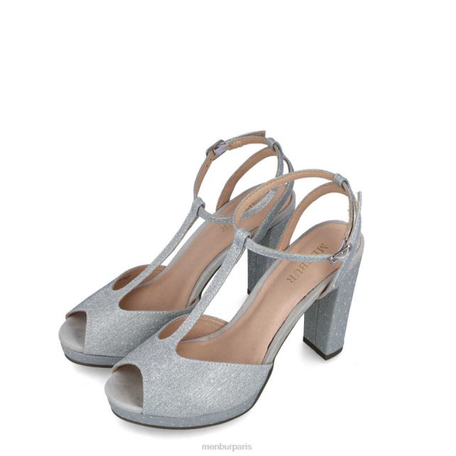 Menbur femmes achernar DVZ861604 talons moyens et bas argent