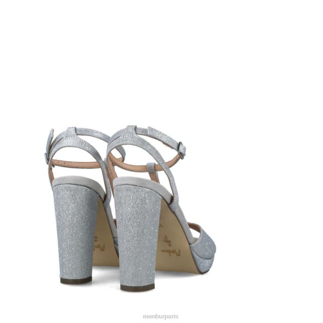 Menbur femmes achernar DVZ861604 talons moyens et bas argent