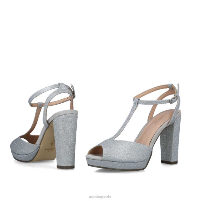 Menbur femmes achernar DVZ861604 talons moyens et bas argent