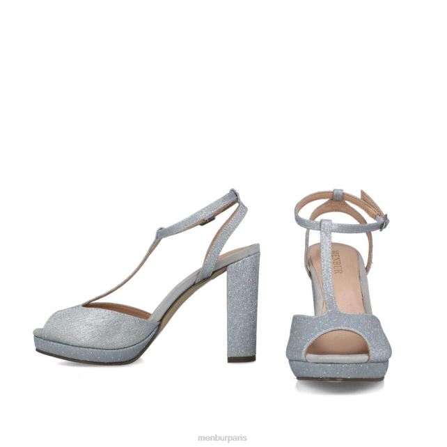 Menbur femmes achernar DVZ861604 talons moyens et bas argent