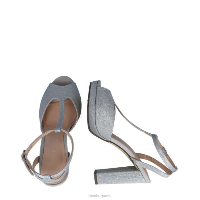 Menbur femmes achernar DVZ861604 talons moyens et bas argent