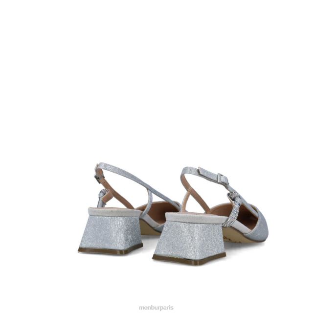 Menbur femmes achernar DVZ865554 talons moyens et bas argent