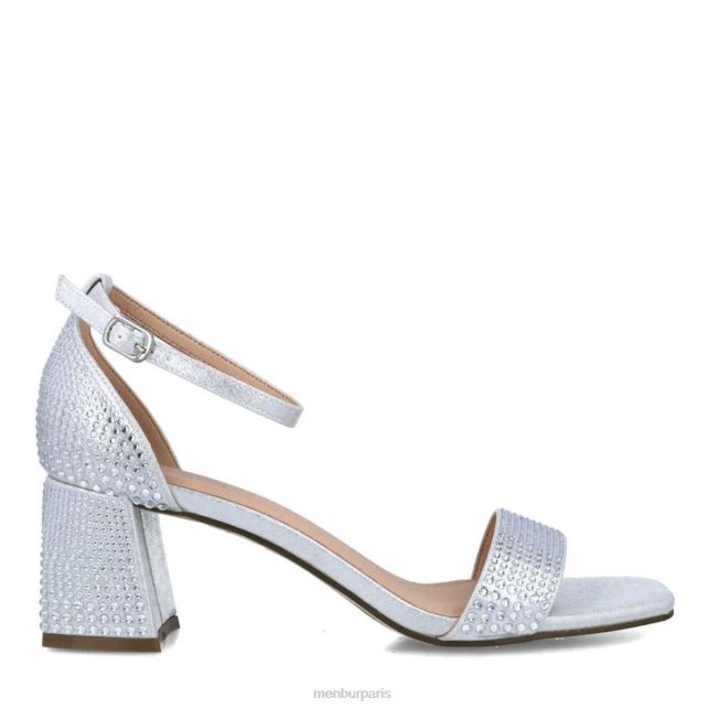 Menbur femmes aguamarina DVZ865673 talons moyens et bas argent
