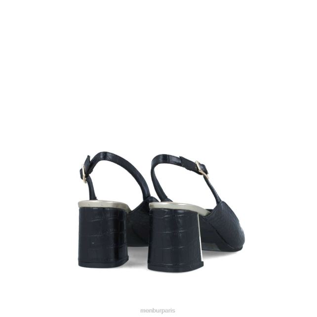 Menbur femmes alpette DVZ861677 talons moyens et bas noir