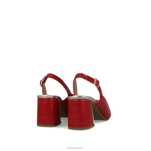 Menbur femmes alpette DVZ865735 talons moyens et bas rouge