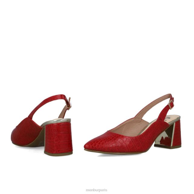 Menbur femmes alpette DVZ865735 talons moyens et bas rouge