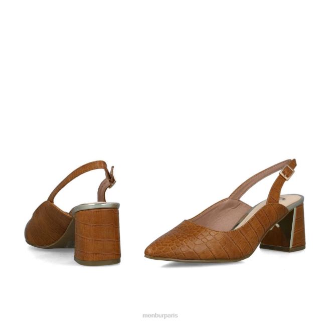 Menbur femmes alpette DVZ865736 talons moyens et bas brun