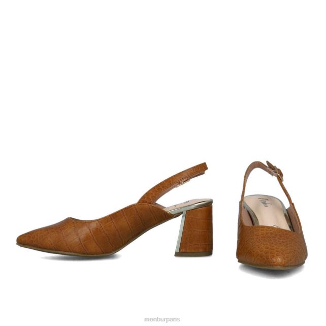 Menbur femmes alpette DVZ865736 talons moyens et bas brun