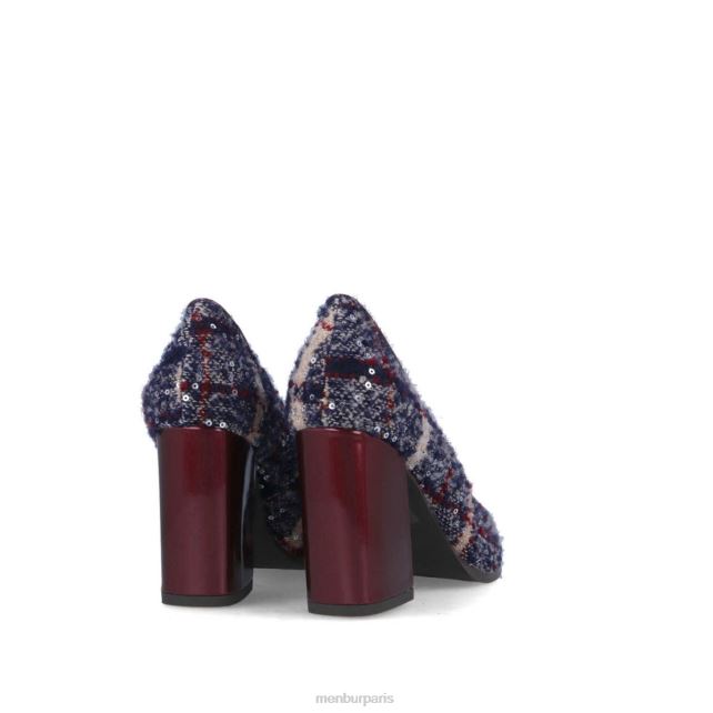 Menbur femmes amarante DVZ861728 talons moyens et bas bleu foncé