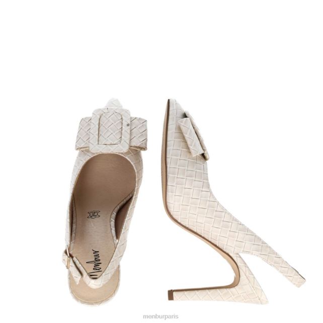 Menbur femmes anortosite DVZ865685 talons moyens et bas blanc