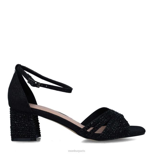 Menbur femmes apatite DVZ865676 talons moyens et bas noir