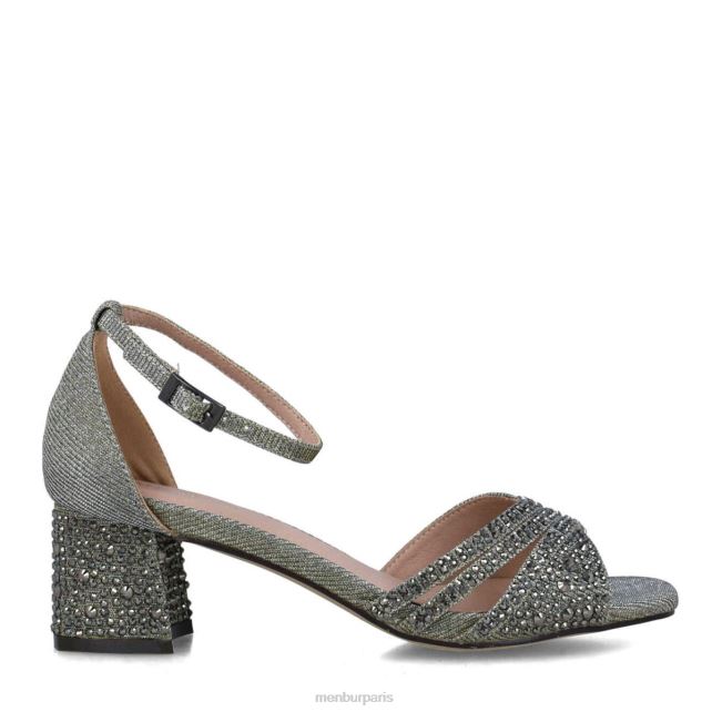 Menbur femmes apatite DVZ865677 talons moyens et bas gris
