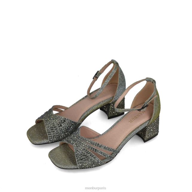 Menbur femmes apatite DVZ865677 talons moyens et bas gris