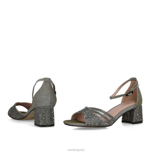 Menbur femmes apatite DVZ865677 talons moyens et bas gris