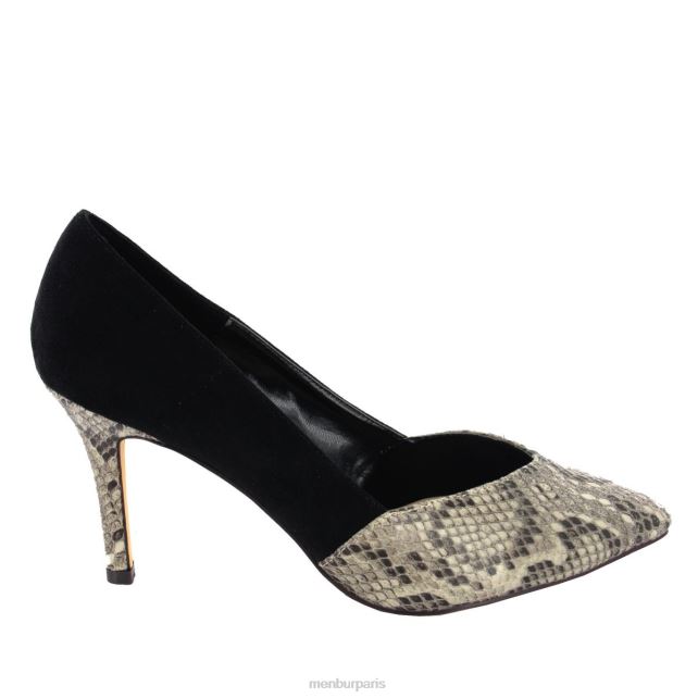 Menbur femmes arriérer DVZ861784 talons moyens et bas noir