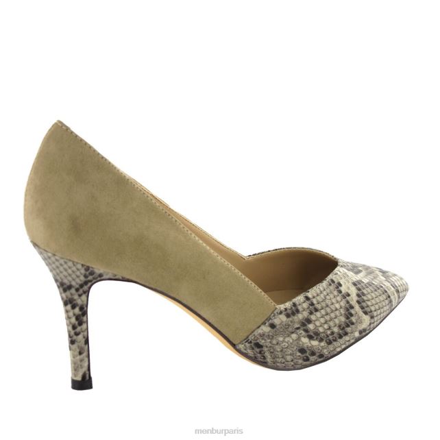 Menbur femmes arriérer DVZ866004 talons moyens et bas brun