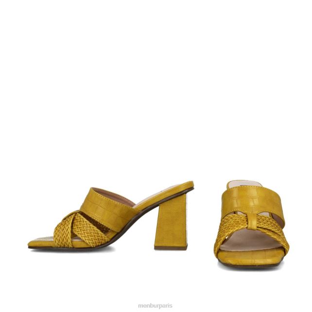 Menbur femmes atréo DVZ865849 talons moyens et bas jaune