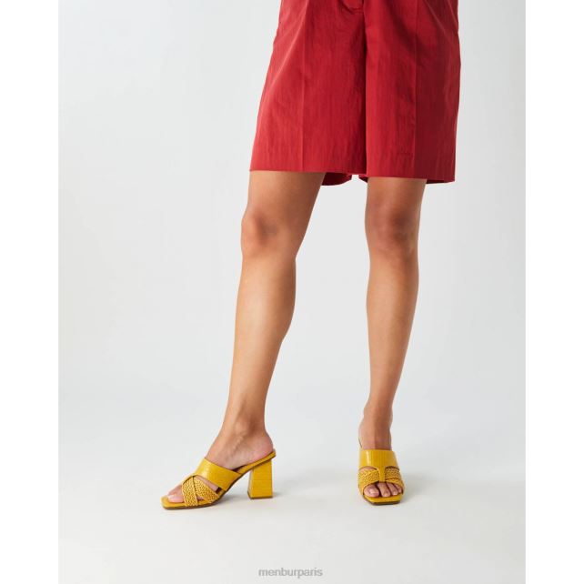 Menbur femmes atréo DVZ865849 talons moyens et bas jaune