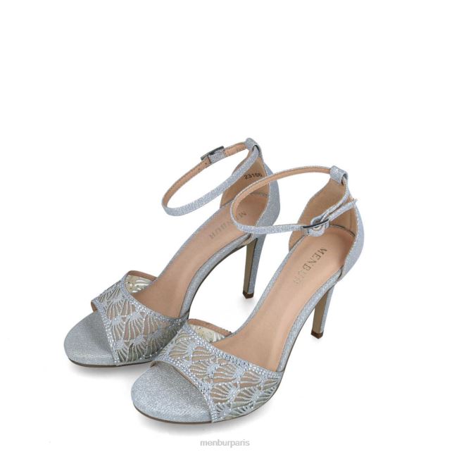 Menbur femmes auxo DVZ865813 talons moyens et bas argent