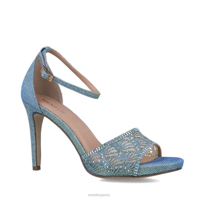 Menbur femmes auxo DVZ865815 talons moyens et bas bleu moyen