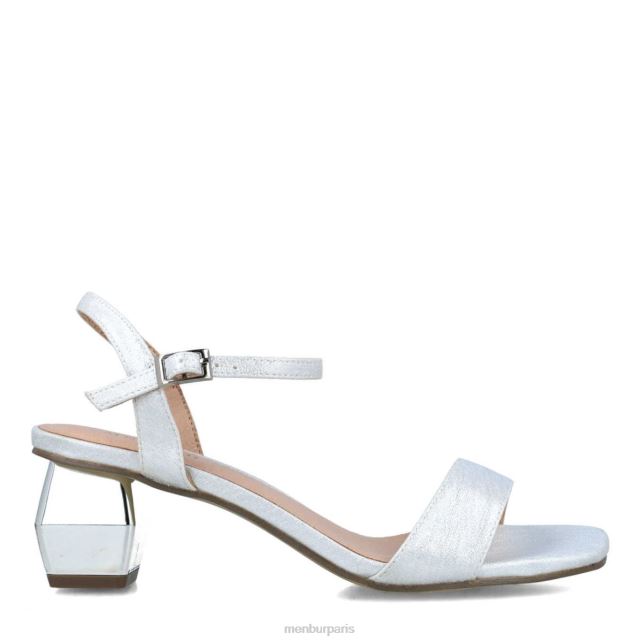 Menbur femmes aventure DVZ865671 talons moyens et bas argent