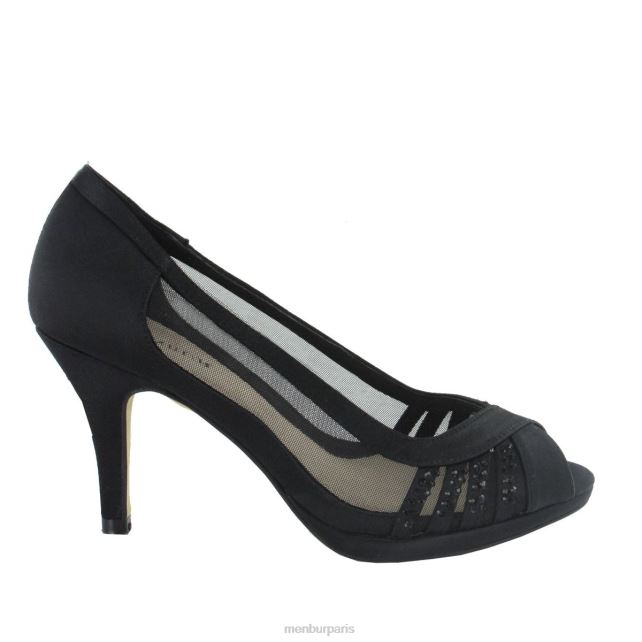Menbur femmes balcons DVZ861775 talons moyens et bas noir