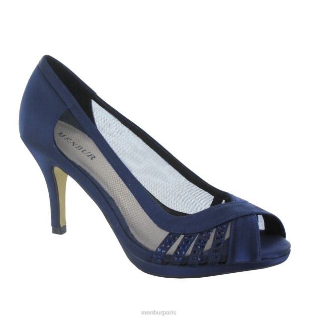 Menbur femmes balcons DVZ865982 talons moyens et bas bleu foncé