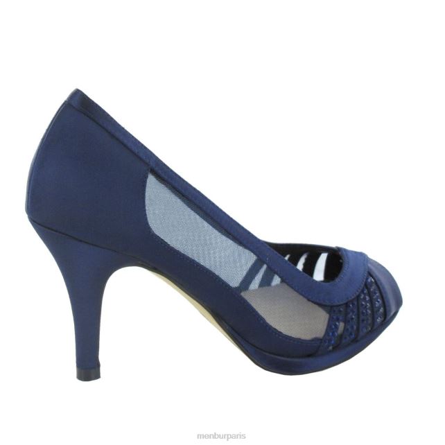 Menbur femmes balcons DVZ865982 talons moyens et bas bleu foncé