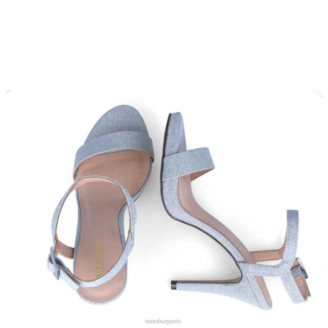 Menbur femmes caldosa DVZ861859 talons moyens et bas argent