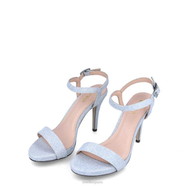 Menbur femmes caldosa DVZ861859 talons moyens et bas argent