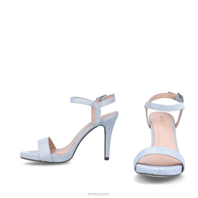 Menbur femmes caldosa DVZ861859 talons moyens et bas argent