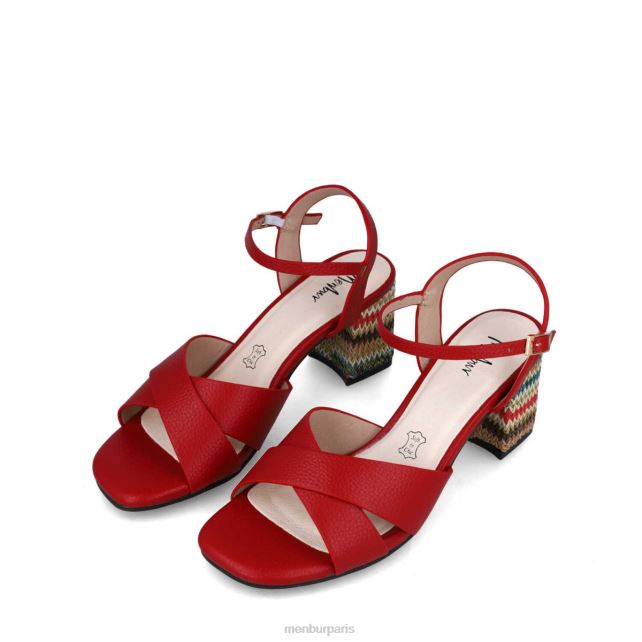 Menbur femmes caliope DVZ865778 talons moyens et bas rouge