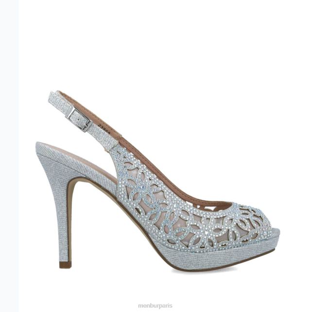 Menbur femmes canopus DVZ861603 talons moyens et bas argent