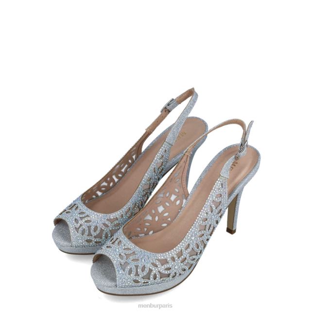 Menbur femmes canopus DVZ861603 talons moyens et bas argent