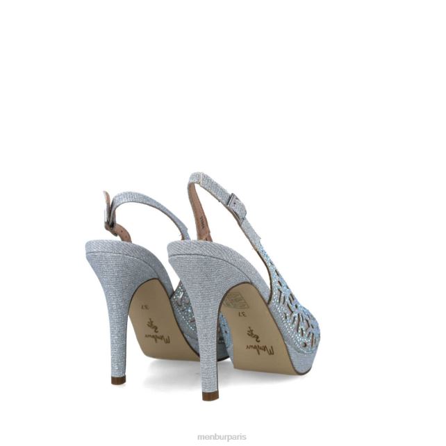 Menbur femmes canopus DVZ861603 talons moyens et bas argent