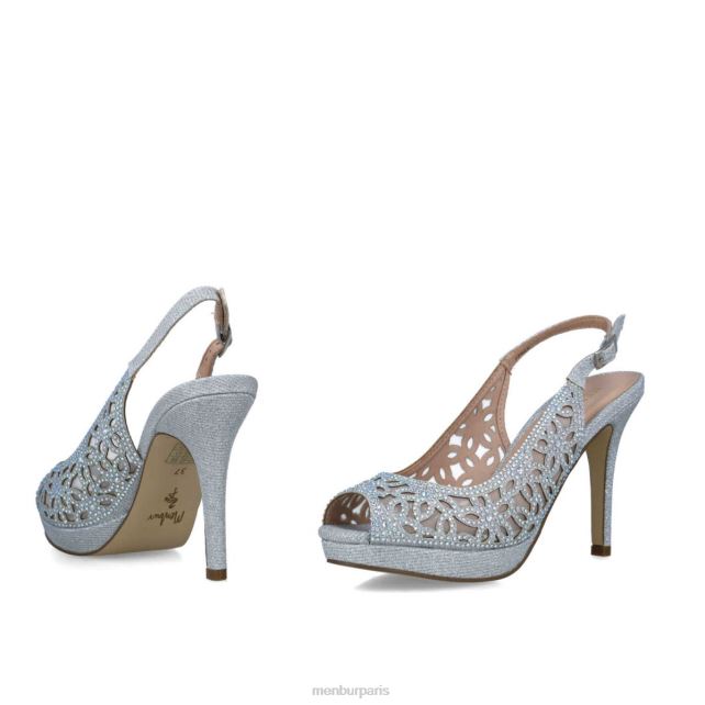 Menbur femmes canopus DVZ861603 talons moyens et bas argent