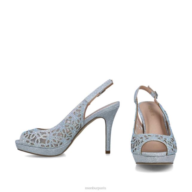 Menbur femmes canopus DVZ861603 talons moyens et bas argent