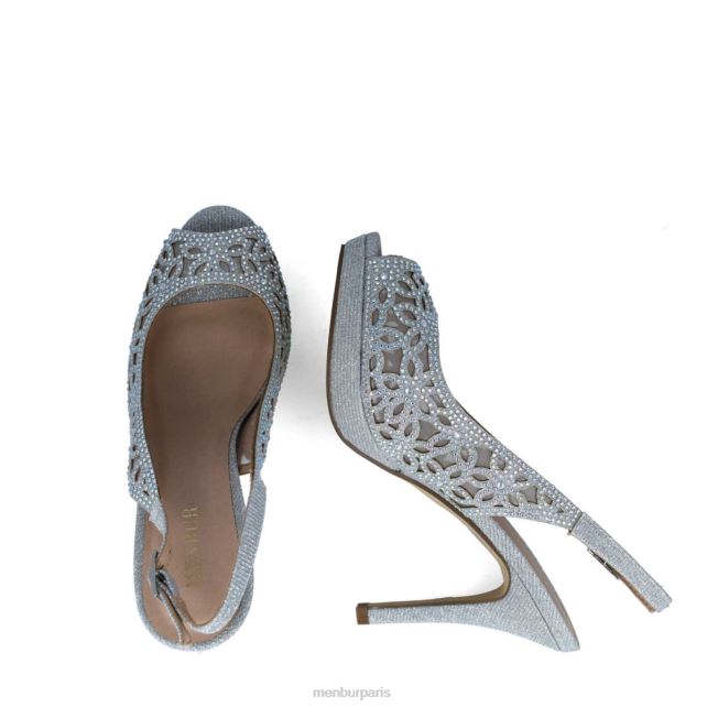 Menbur femmes canopus DVZ861603 talons moyens et bas argent