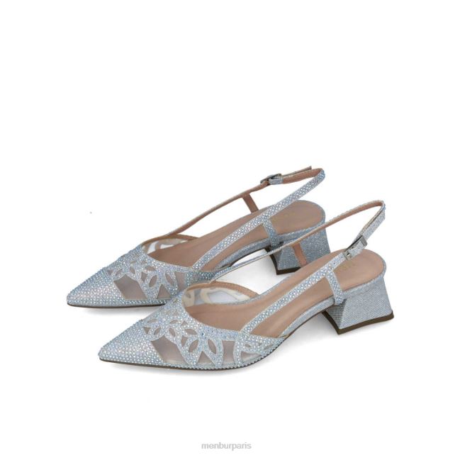 Menbur femmes canopus DVZ865551 talons moyens et bas argent