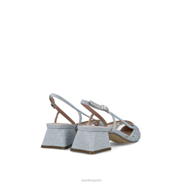 Menbur femmes canopus DVZ865551 talons moyens et bas argent