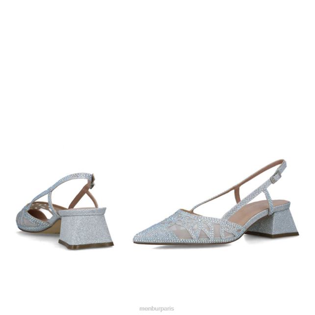 Menbur femmes canopus DVZ865551 talons moyens et bas argent