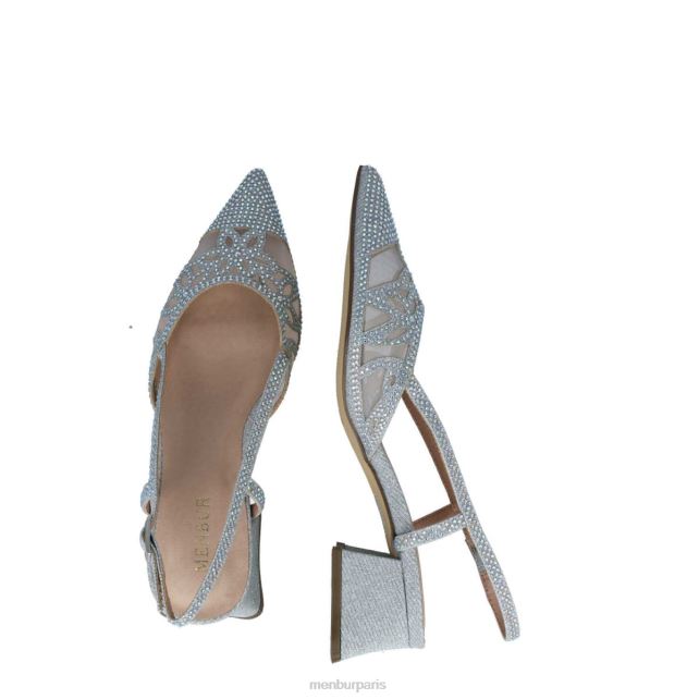 Menbur femmes canopus DVZ865551 talons moyens et bas argent